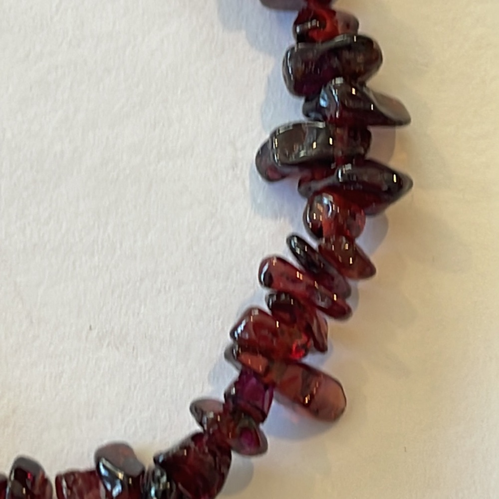 Garnet Stone Bracelet (6 1/4” length) - Picture 4 of 9